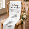 Personalized Wedding Chair Sign - Sympathy Gift For Bride & Groom - Gone But Never Forgotten