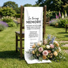 Personalized Wedding Chair Sign - Sympathy Gift For Bride & Groom - Gone But Never Forgotten