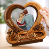 Personalized 2-Layered Wooden Plaque - Wedding Anniversary Gift For Couple - You & Me, Always