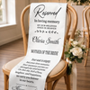 Personalized Wedding Chair Sign - Sympathy Gift For Bride & Groom - Forever Part Of Our Story