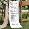 Personalized Wedding Chair Sign - Sympathy Gift For Bride & Groom - Forever Part Of Our Story