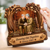 Personalized 2-Layered Wooden Plaque - Wedding Anniversary Gift For Couple - Together Through It All