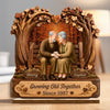 Personalized 2-Layered Wooden Plaque - Wedding Anniversary Gift For Couple - Together Through It All