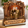 Personalized 2-Layered Wooden Plaque - Wedding Anniversary Gift For Couple - Together Through It All