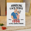 Personalized Vertical Rectangle Shaped Building Brick Blocks - Anniversary Wedding Gifts For Couple - Still Annoying, Still Strong