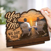 Personalized 2-Layered Wooden Plaque - Wedding Anniversary Gift For Couple - Love Built to Last