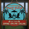 Personalized Wood Sign - Poolside, Summer Gift For Family - Paradise Found Here