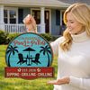Personalized Wood Sign - Poolside, Summer Gift For Family - Paradise Found Here