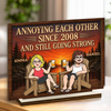 Personalized 2-Layered Wooden Plaque - Wedding Anniversary Gift For Couple - The Greatest Treasure