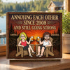 Personalized 2-Layered Wooden Plaque - Wedding Anniversary Gift For Couple - The Greatest Treasure