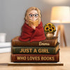 Personalized 2-Layered Wooden Plaque - Gift For Book Lovers - Reading Is My Cardio