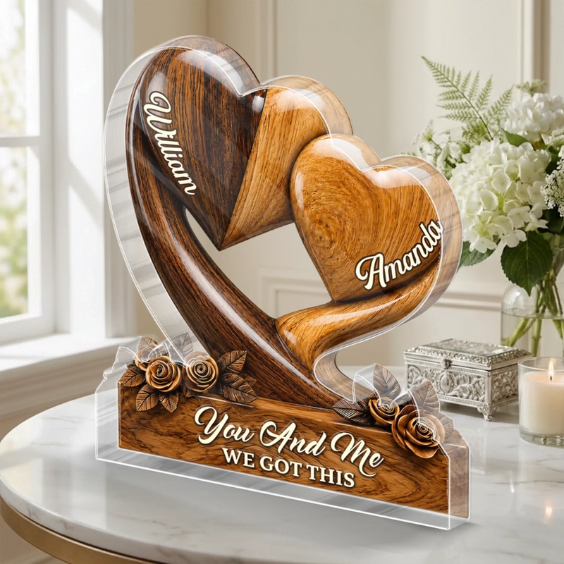 Personalized Acrylic Plaque - Wedding Anniversary Gift For Couple - Together Every Season