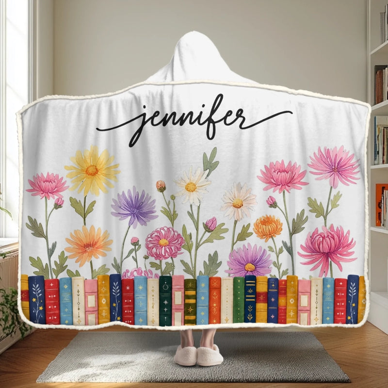 Personalized Snuggle Blanket, Hoodie Blanket - Gift For Book Lovers - Book Lover, Always