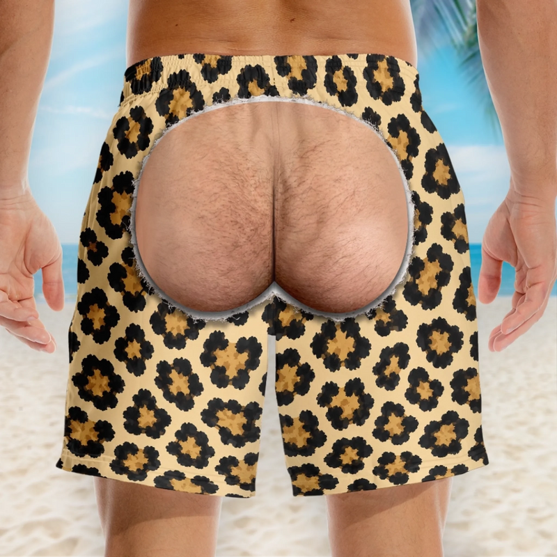 Personalized Funny Men Swim Trunks – Summer  Gift For Men – Cheeky Mode On