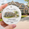 Personalized Photo Ceramic Ornament - Housewarming Christmas Gift For New Homeowners, Family, Couple - New Home, New Memories