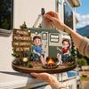 Personalized Wood Sign - Anniversary Gift for Couple, Camping Lovers - Living the Camp Life
