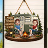 Personalized Wood Sign - Anniversary Gift for Couple, Camping Lovers - Living the Camp Life
