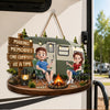 Personalized Wood Sign - Anniversary Gift for Couple, Camping Lovers - Living the Camp Life