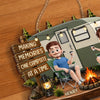 Personalized Wood Sign - Anniversary Gift for Couple, Camping Lovers - Living the Camp Life