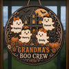Personalized Wood Sign - Halloween Birthday Gift For Mom, Grandma - Witching Hour With My Boos