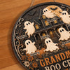 Personalized Wood Sign - Halloween Birthday Gift For Mom, Grandma - Haunted House Full Of Love