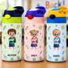 Personalized Kids Insulated Water Bottle – Back To School Gift For Kid – Watch Me Grow