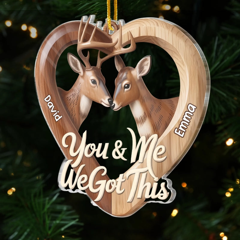 Personalized Acrylic Ornament – Anniversary Gift For Couple – You’re My Favorite Catch