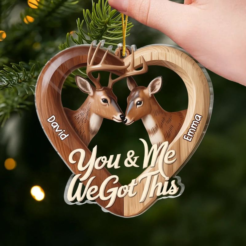 Personalized Acrylic Ornament – Anniversary Gift For Couple – You’re My Favorite Catch