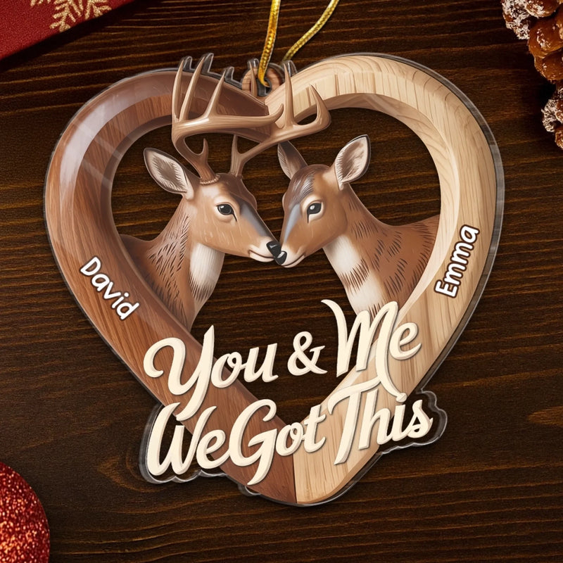 Personalized Acrylic Ornament – Anniversary Gift For Couple – You’re My Favorite Catch