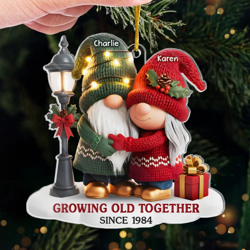 Personalized Acrylic Ornament – Christmas, Anniversary Gift For Couple – Our Story Continues