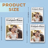 Personalized Photo Acrylic Ornament – Christmas, Wedding Gift For Couple, Newlyweds – True Love Makes Headlines