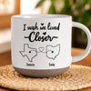 Personalized Pottery Mug - Gift For Sister, Bestie, Best Friend - I Wish We Lived Closer