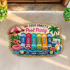 Personalized Shaped Doormat - Poolside, Summer Gift For Family - Pool Days, Best Days