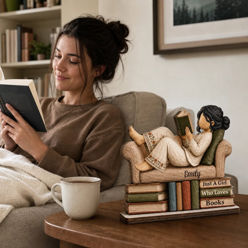 Personalized 2-Layered Wooden Plaque – Gifts For Book Lovers – Born To Read