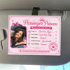 Personalized Photo Acrylic Car Visor Clip – Anniversary Gift For Girlfriend, Wife, Couple – Passenger Princess Here