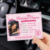 Personalized Photo Acrylic Car Visor Clip – Anniversary Gift For Girlfriend, Wife, Couple – Passenger Princess Here