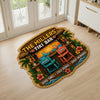 Personalized Shaped Doormat - Poolside, Summer Gift For Couple, Family - Cheers to Paradise