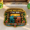Personalized Shaped Doormat - Poolside, Summer Gift For Couple, Family - Cheers to Paradise