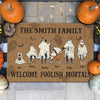 Personalized Home Decor Decorative Mat - Halloween Gift For Family - Come In If You Dare