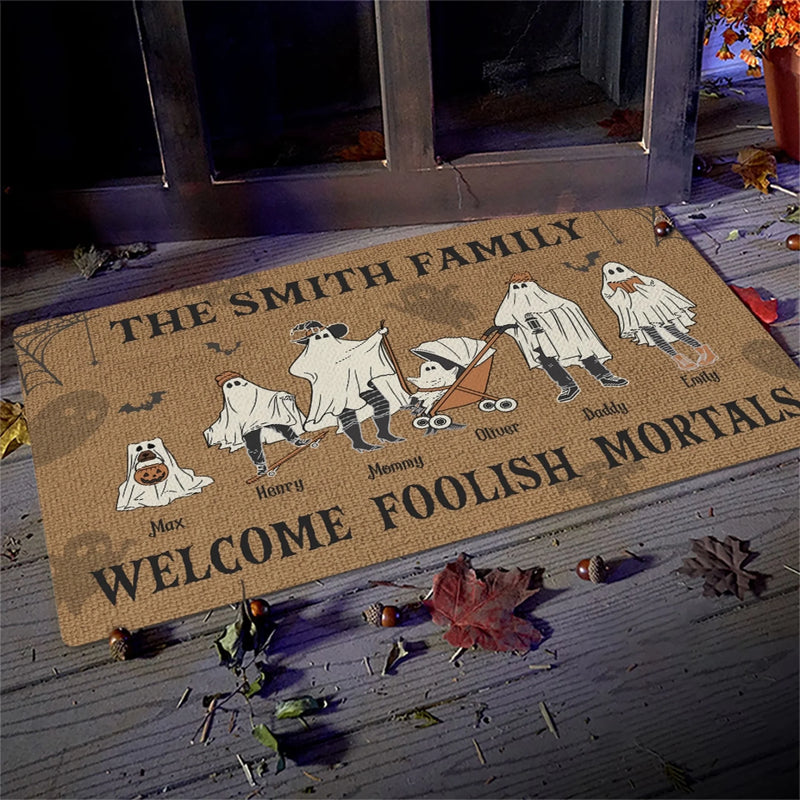 Personalized Home Decor Decorative Mat - Halloween Gift For Family - Come In If You Dare