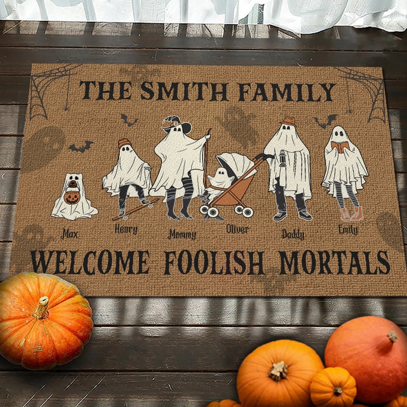 Personalized Home Decor Decorative Mat - Halloween Gift For Family - Come In If You Dare