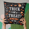 Personalized Pillow – Halloween Gift For Family - Candy First, Questions Later