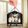 Personalized Window Hanging Suncatcher Ornament – Halloween Gift For Family – Spooky Together