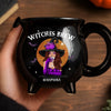 Personalized Cauldron Coffee Mug - Halloween Witchy Gift For Sister, Bestie, Best Friend - She Drinks Like A Queen