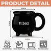 Personalized Cauldron Coffee Mug - Halloween Witchy Gift For Sister, Bestie, Best Friend - Purrfectly Wicked