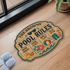 Personalized Shaped Doormat - Poolside, Summer Gift For Family - Love Floats Here
