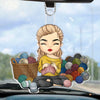 Personalized Acrylic Car Ornament – Gift For Crochet Lover – Yarn Is My Therapy