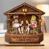 Personalized 2-Layered Wooden Plaque - Anniversary Gift For Couple - Chasing Sunshine