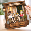 Personalized 2-Layered Wooden Plaque - Anniversary Gift For Couple - New Keys, New Memories