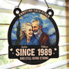 Personalized Photo Window Hanging Suncatcher Ornament – Anniversary Gift For Couple – Every Minute With You Is Priceless